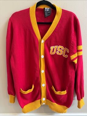 USC Reform Limited Edition Red & Gold Letterman Game Day Trojan Cardigan Sweater